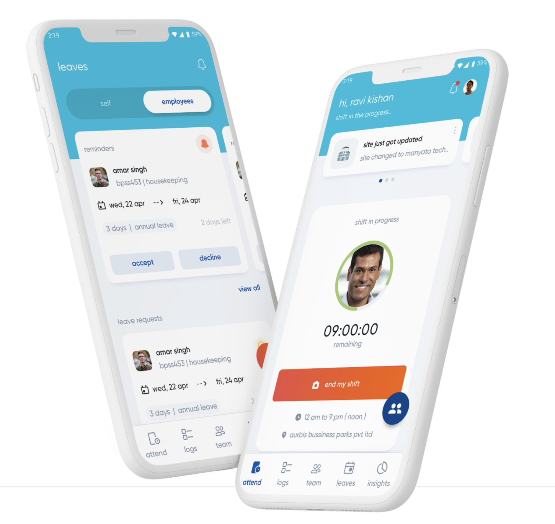 Attendance mobile app
